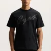 Crystal Slanted Script Tee