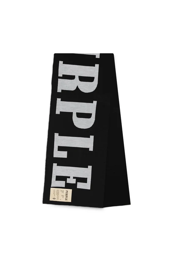 P905 SCARF - Exclusive Greyscale Oversized Logo